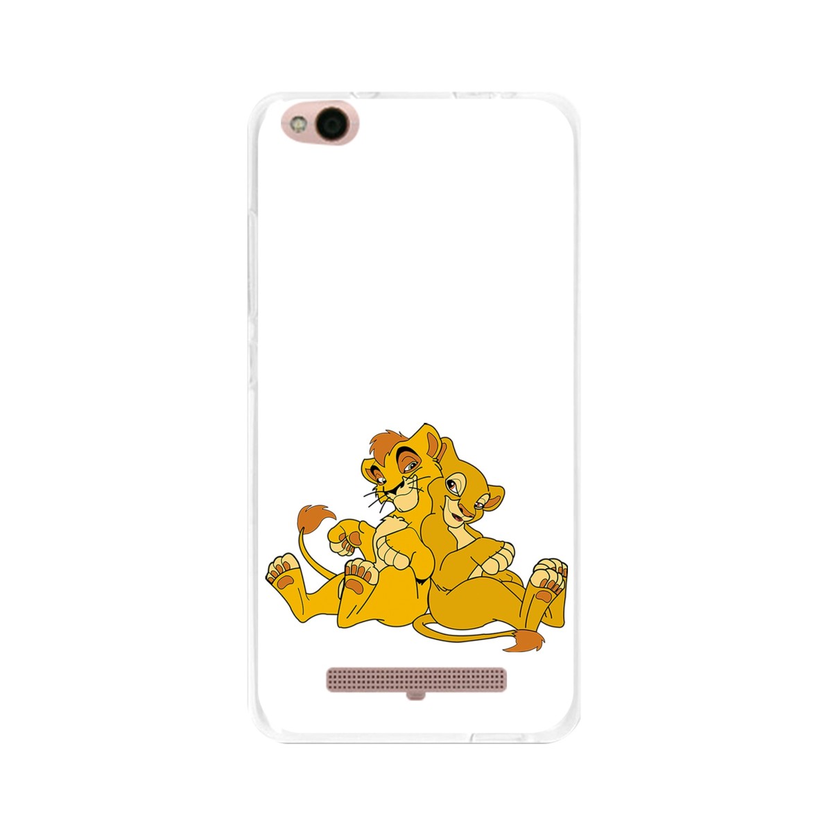 Funda Gel Tpu para Xiaomi Redmi 4A Diseño Leones Dibujos