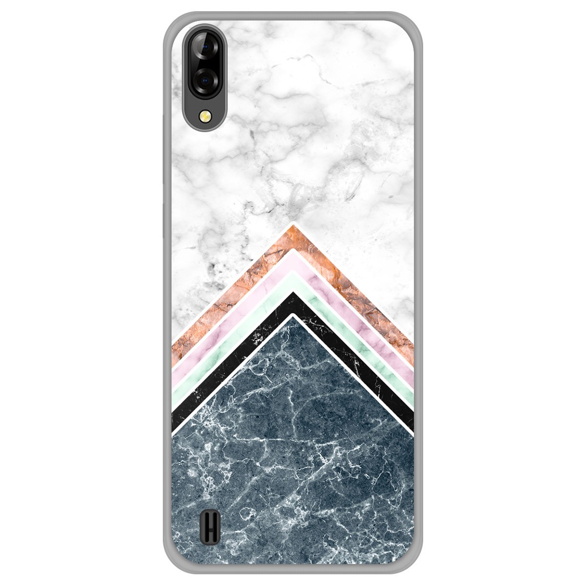 Funda Gel Tpu para Blackview A60 diseño Mármol 05 Dibujos