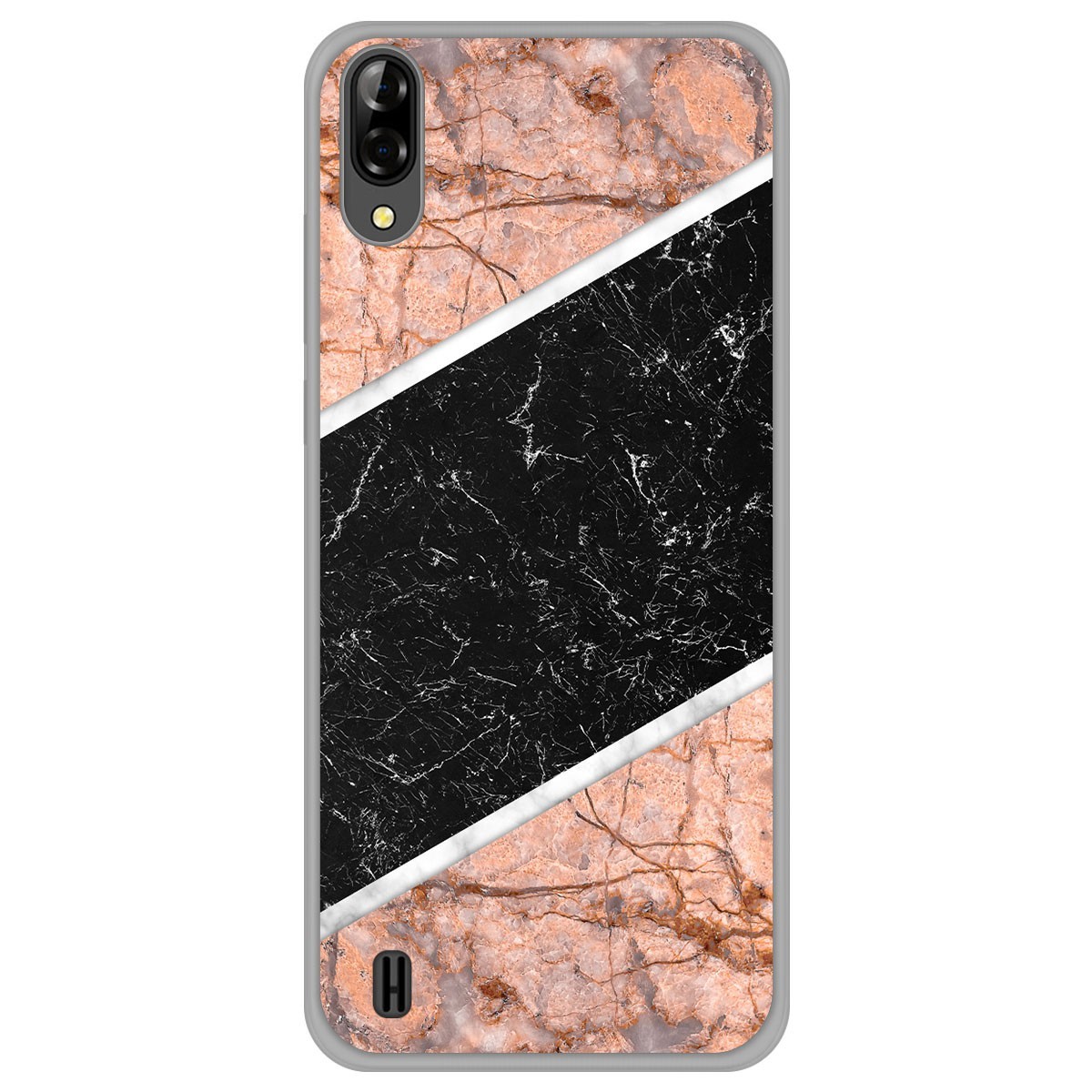 Funda Gel Tpu para Blackview A60 diseño Mármol 07 Dibujos
