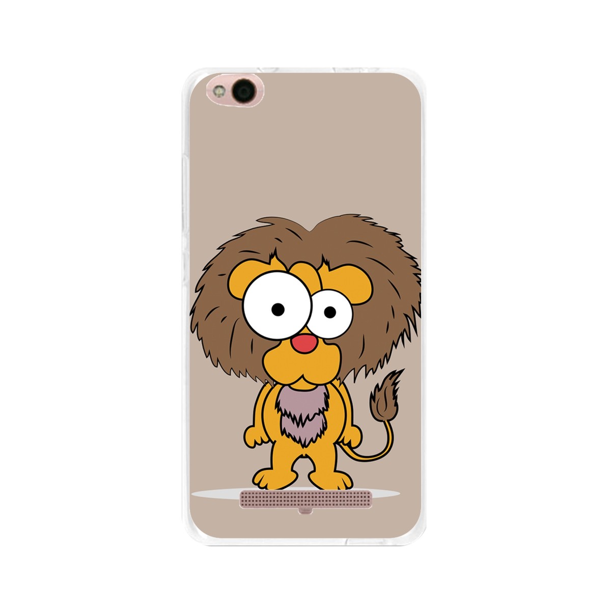 Funda Gel Tpu para Xiaomi Redmi 4A Diseño Leon Dibujos