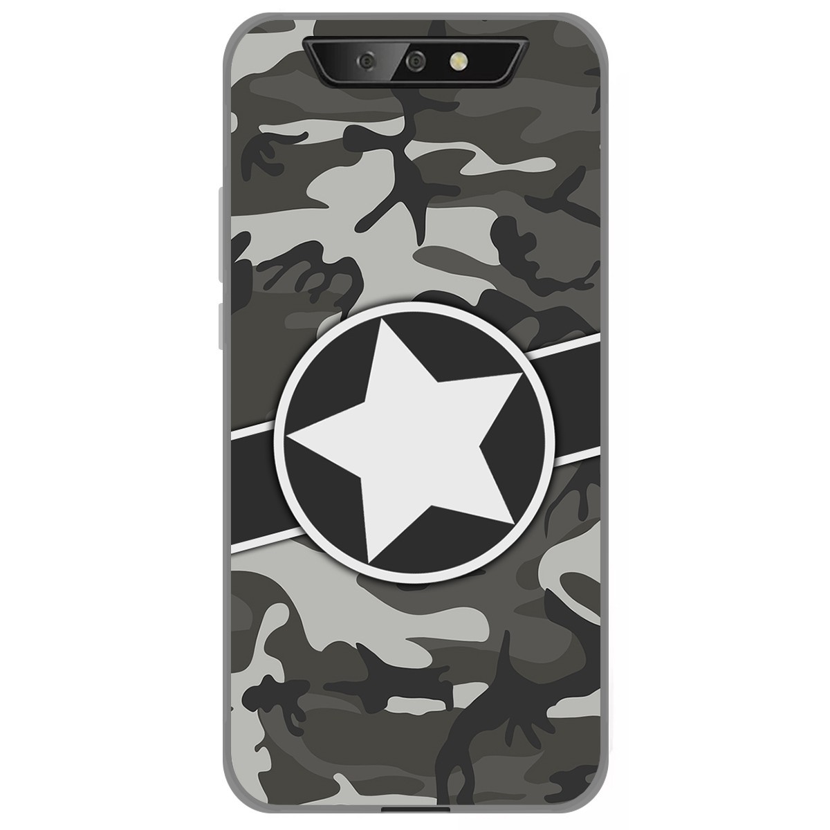 Funda Gel Tpu para Blackview BV5500 / BV5500 Pro diseño Camuflaje 02 Dibujos