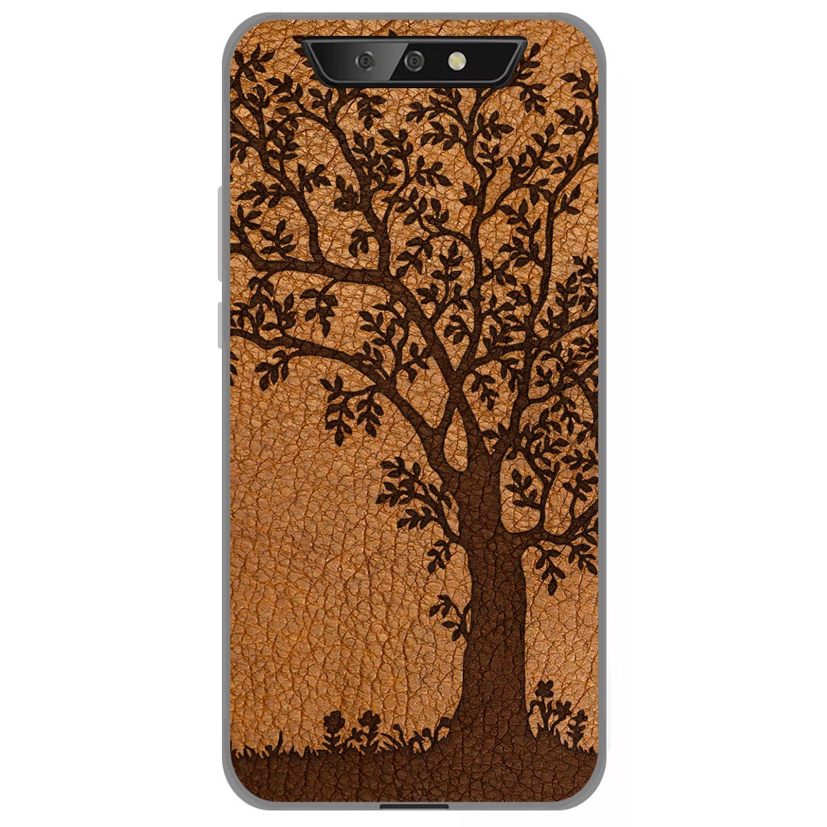 Funda Gel Tpu para Blackview BV5500 / BV5500 Pro diseño Cuero 03 Dibujos