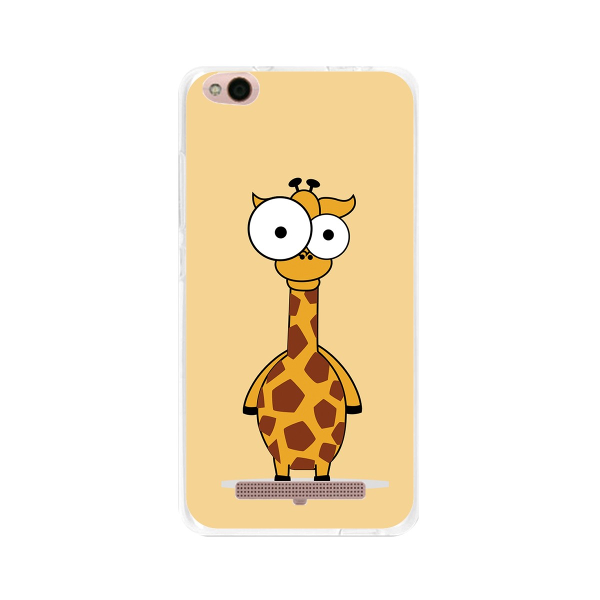 Funda Gel Tpu para Xiaomi Redmi 4A Diseño Jirafa Dibujos