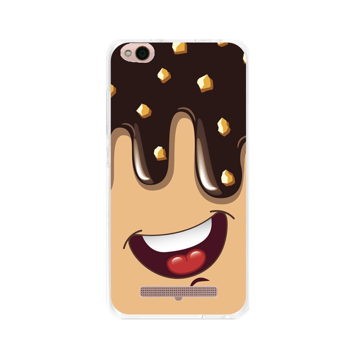 Funda Gel Tpu para Xiaomi Redmi 4A Diseño Helado Chocolate Dibujos