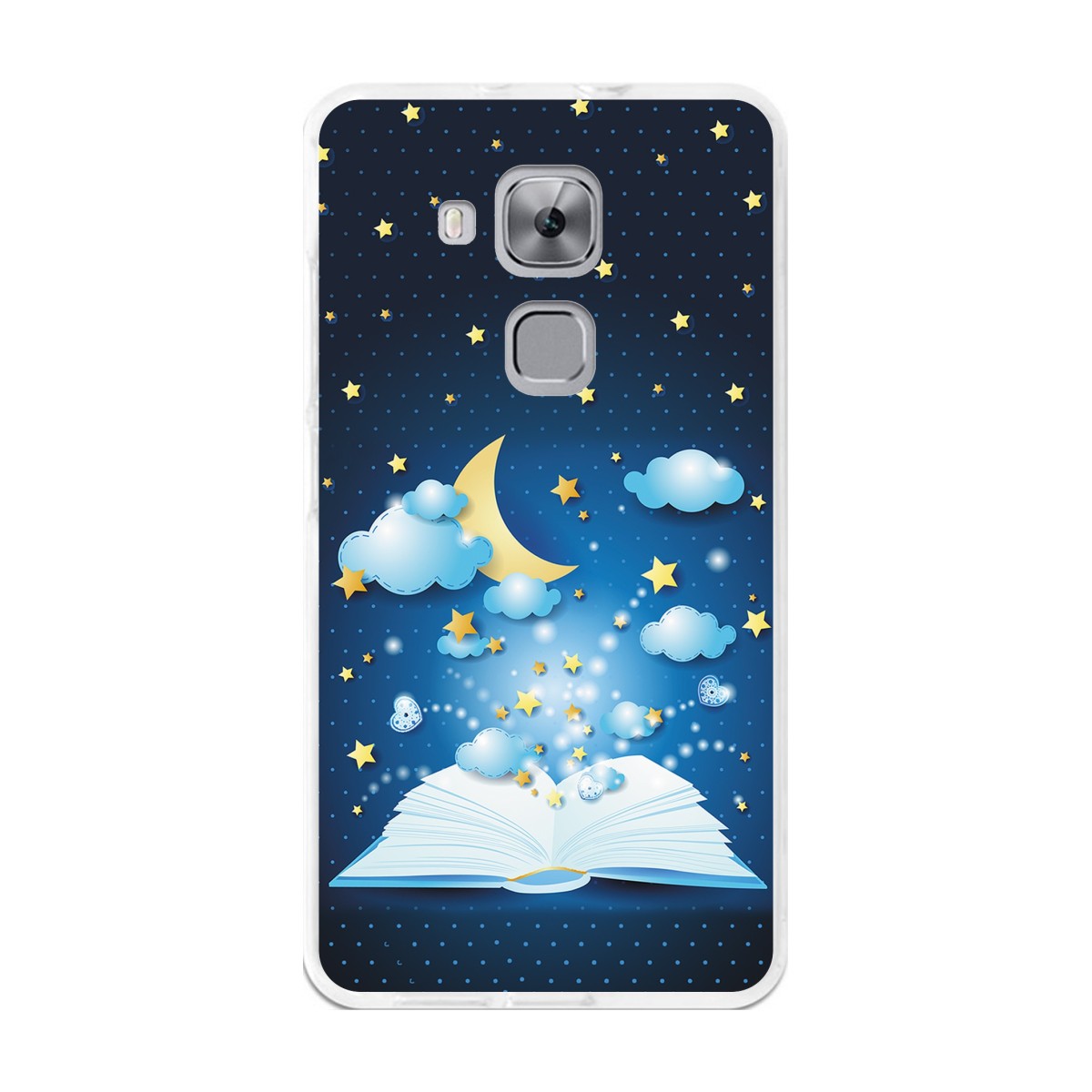 Funda Gel Tpu para Huawei Nova Plus Diseño Libro-Cuentos Dibujos