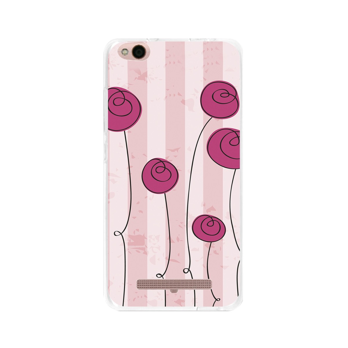 Funda Gel Tpu para Xiaomi Redmi 4A Diseño Flores Vintage Dibujos