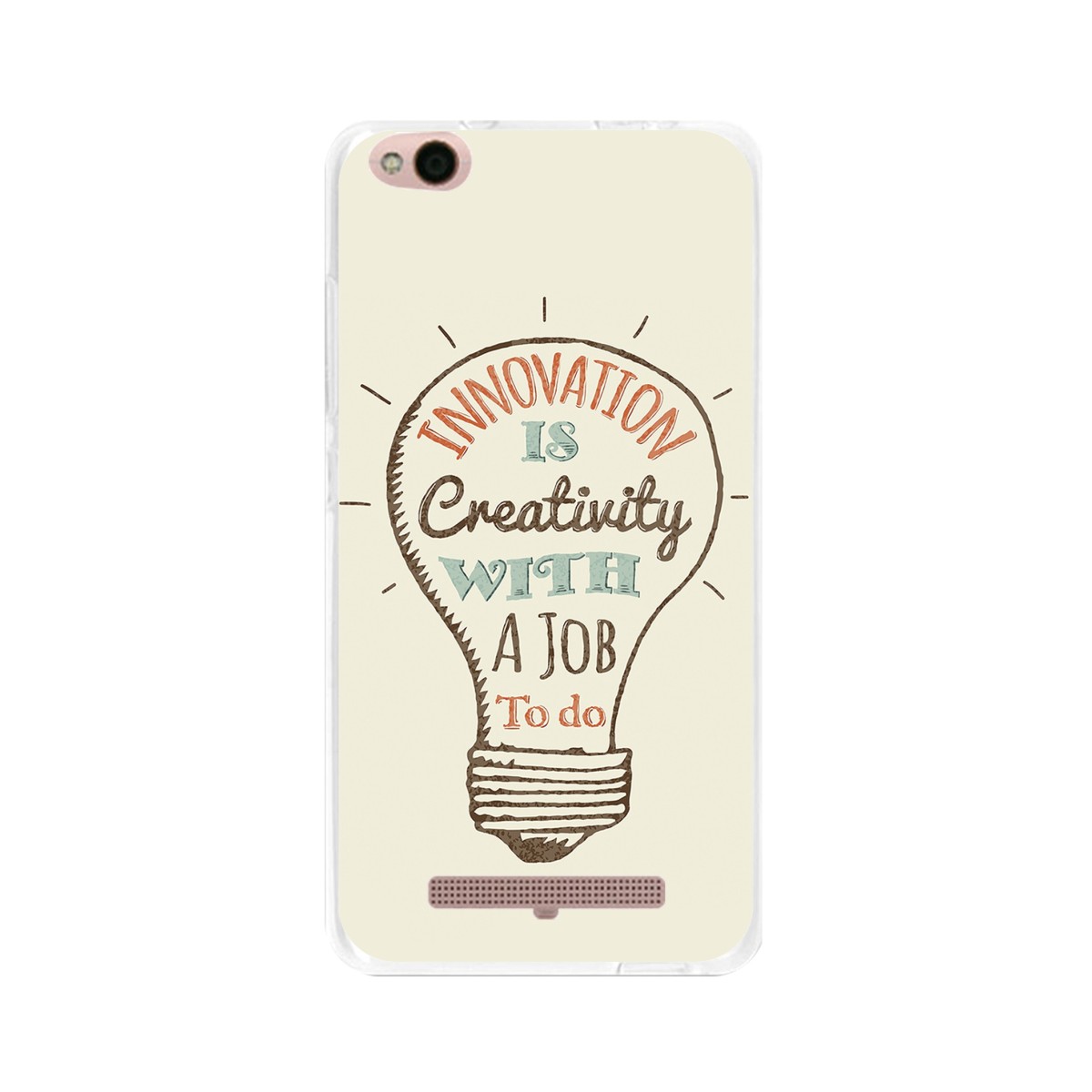 Funda Gel Tpu para Xiaomi Redmi 4A Diseño Creativity Dibujos