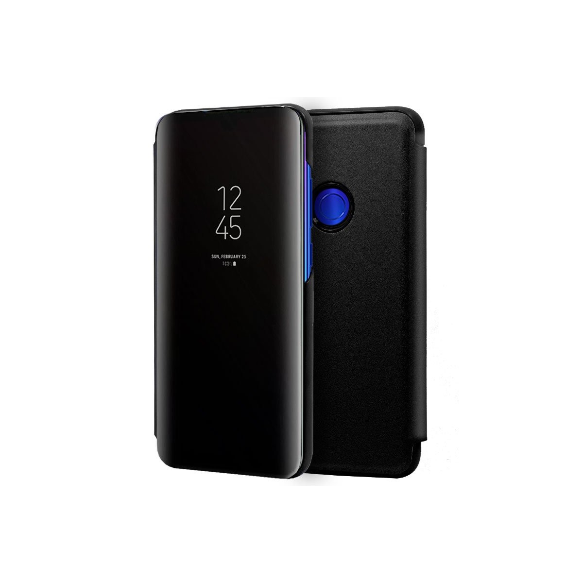 Funda Flip Cover Clear View para Xiaomi Redmi Note 7 color Negra