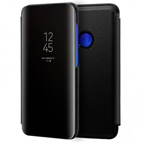 Funda Flip Cover Clear View para Xiaomi Redmi Note 7 color Negra
