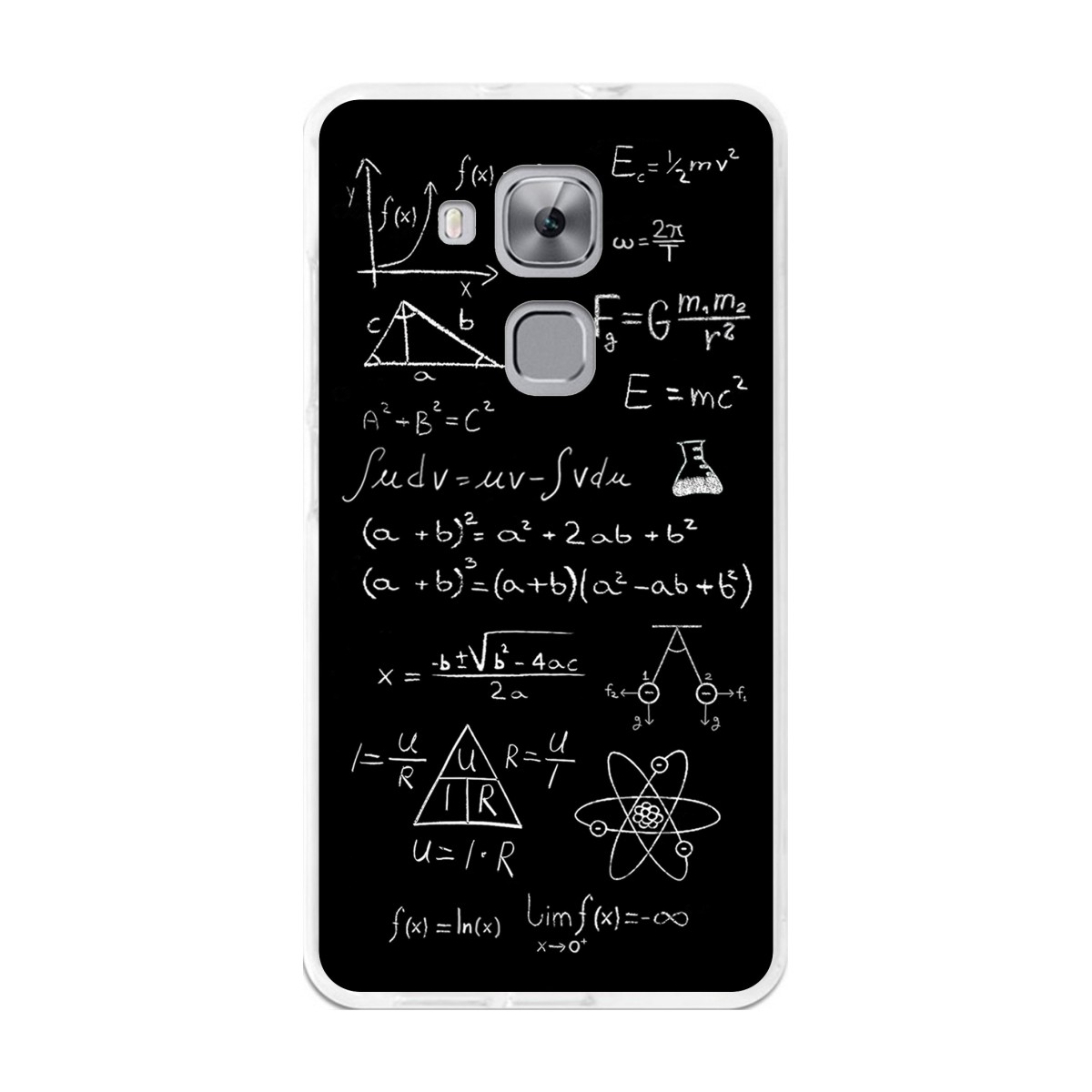 Funda Gel Tpu para Huawei Nova Plus Diseño Formulas Dibujos