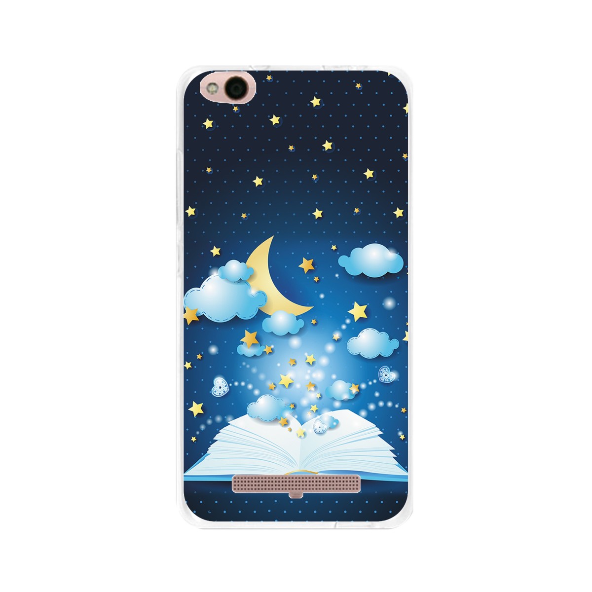 Funda Gel Tpu para Xiaomi Redmi 4A Diseño Libro-Cuentos Dibujos