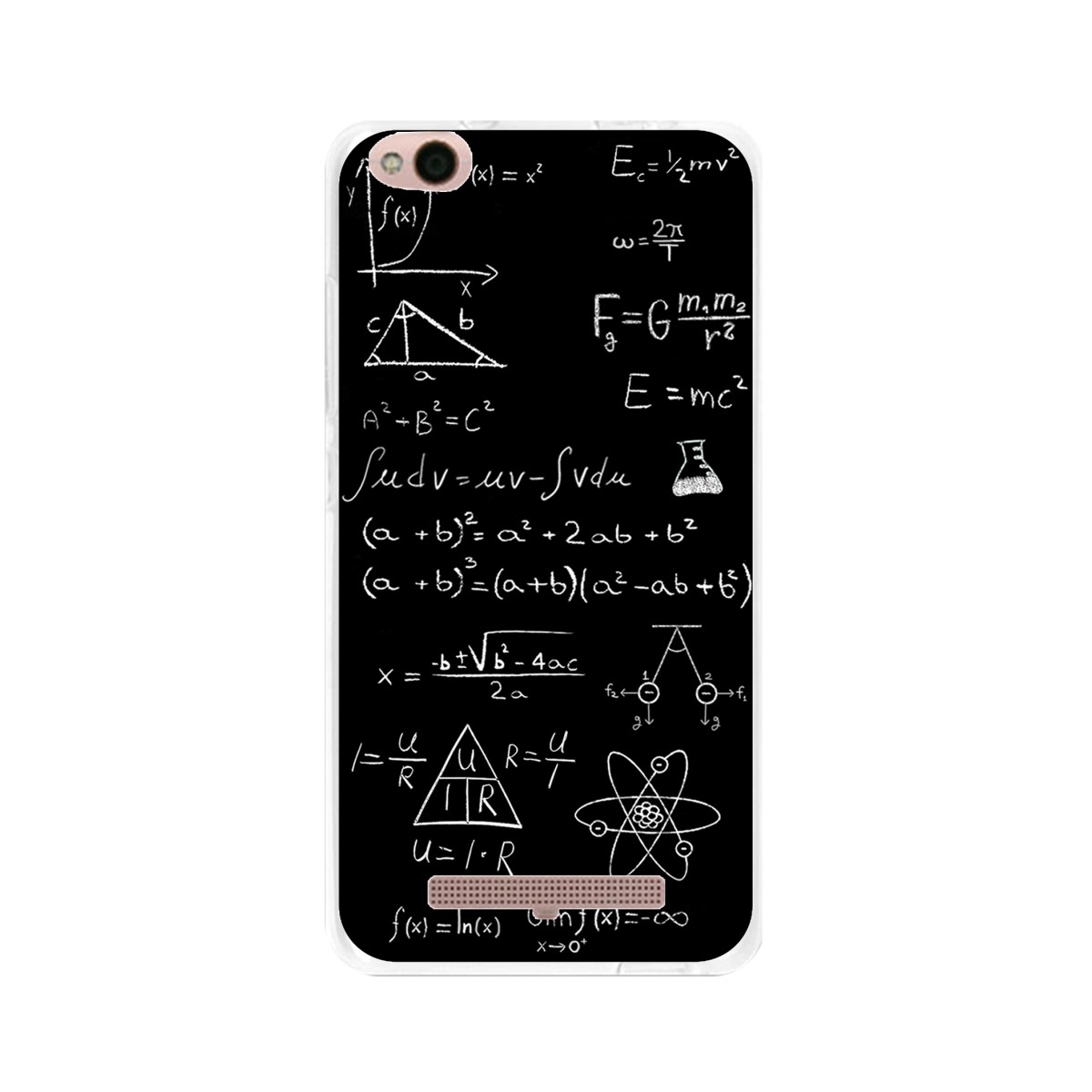 Funda Gel Tpu para Xiaomi Redmi 4A Diseño Formulas Dibujos