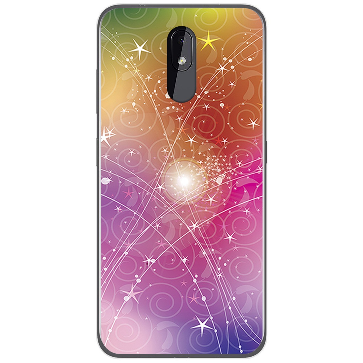 Funda Gel Tpu para Nokia 3.2 diseño Abstracto Dibujos