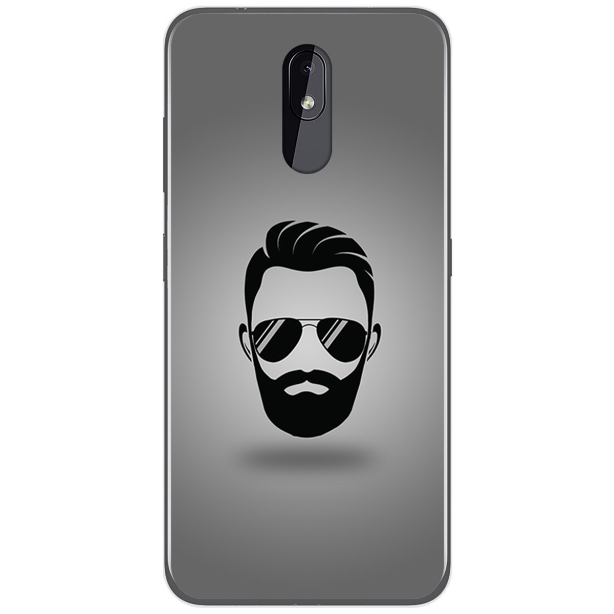 Funda Gel Tpu para Nokia 3.2 diseño Barba Dibujos