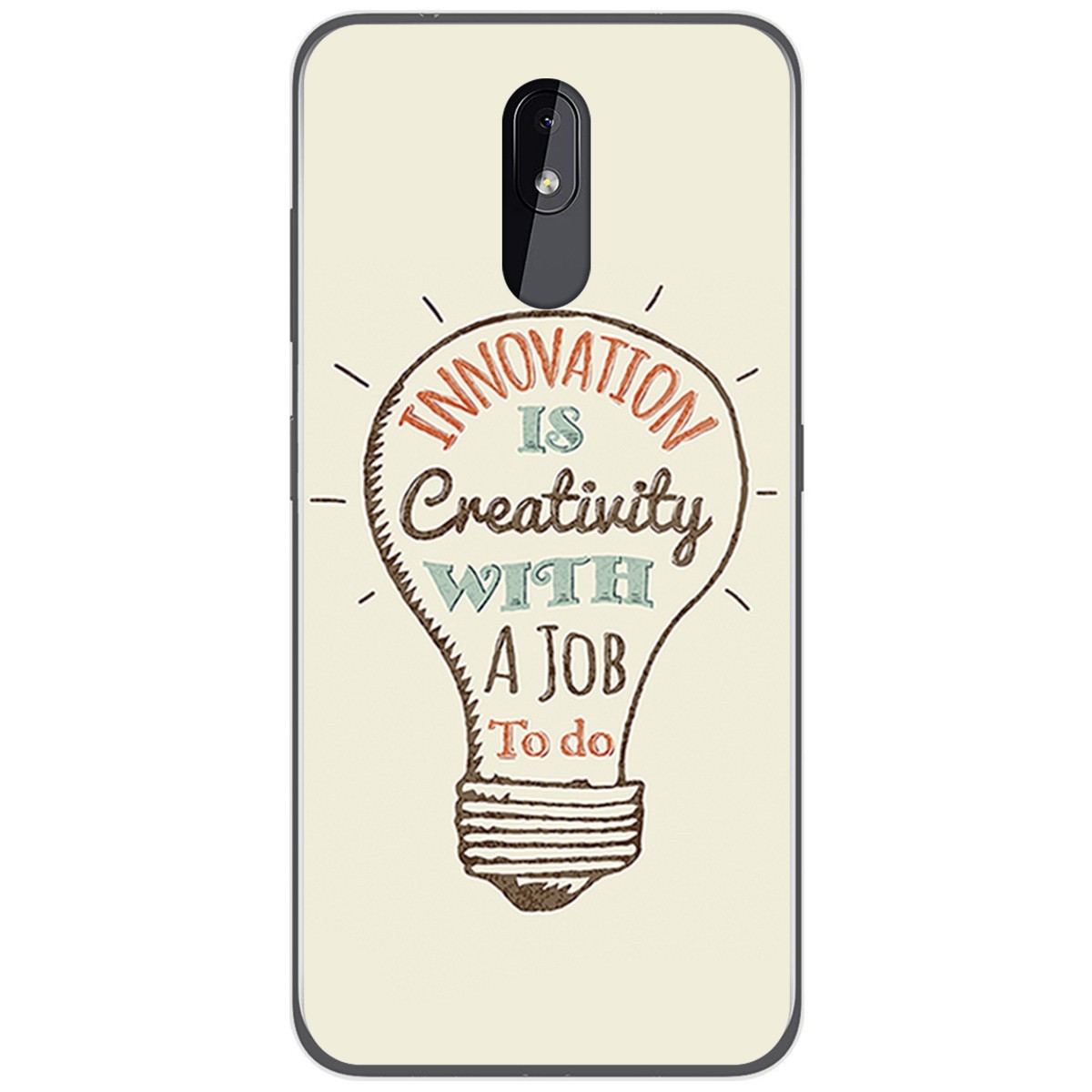 Funda Gel Tpu para Nokia 3.2 diseño Creativity Dibujos