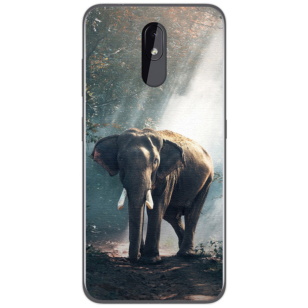 Funda Gel Tpu para Nokia 3.2 diseño Elefante Dibujos