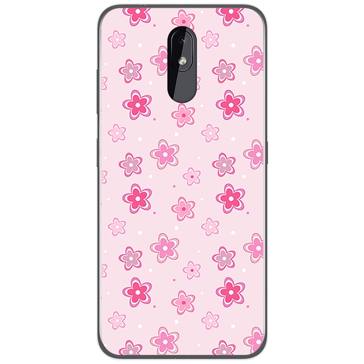 Funda Gel Tpu para Nokia 3.2 diseño Flores Dibujos