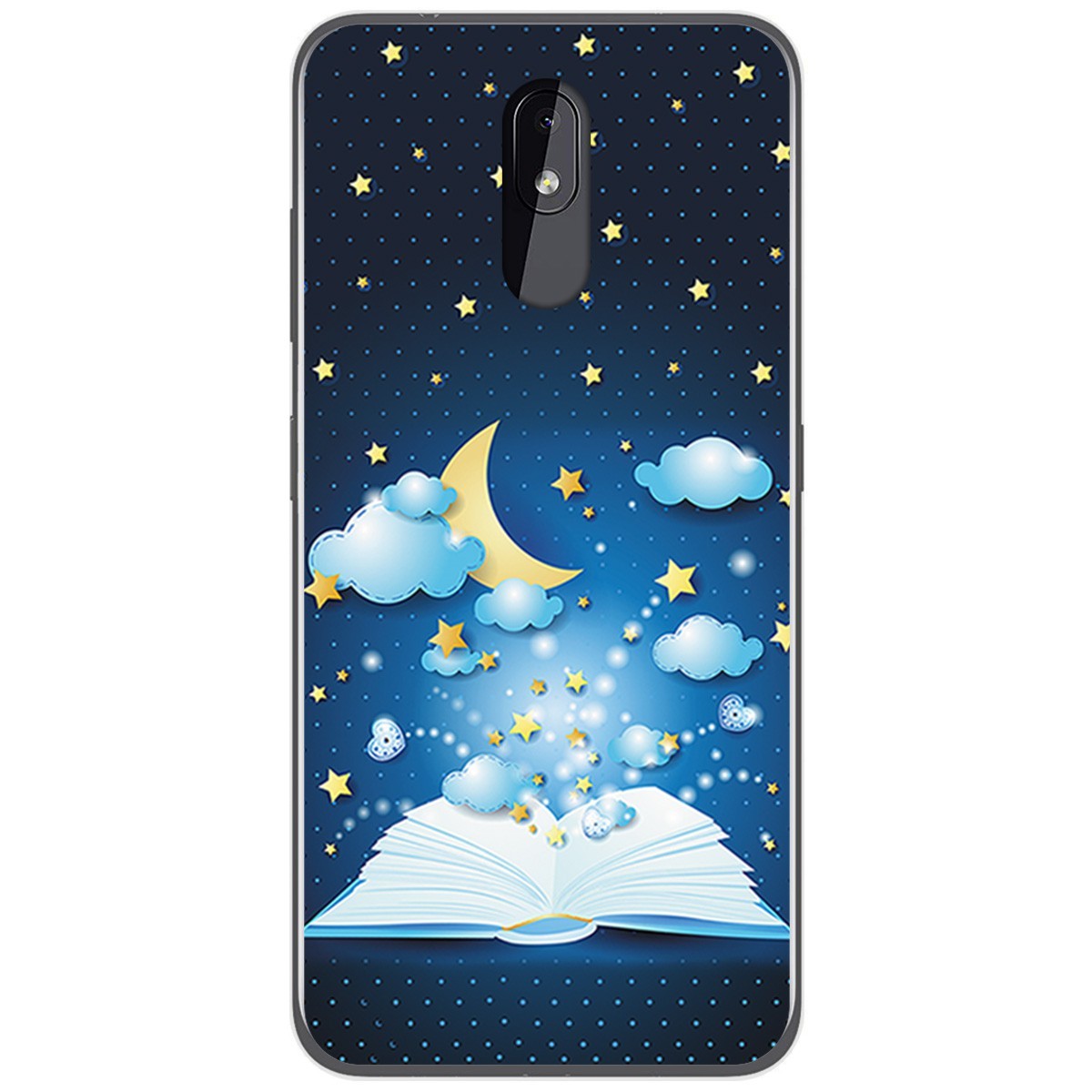 Funda Gel Tpu para Nokia 3.2 diseño Libro Cuentos Dibujos