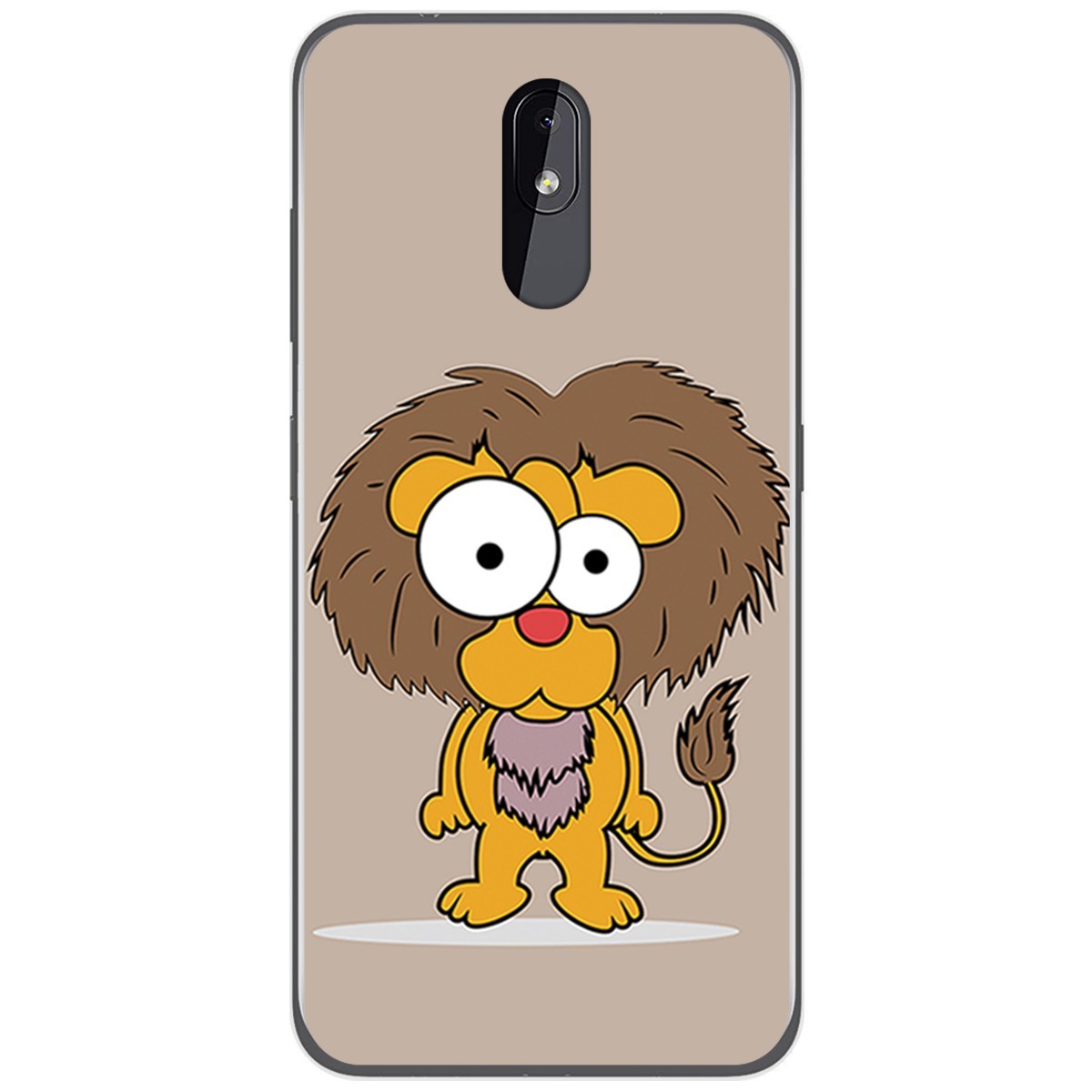 Funda Gel Tpu para Nokia 3.2 diseño Leon Dibujos