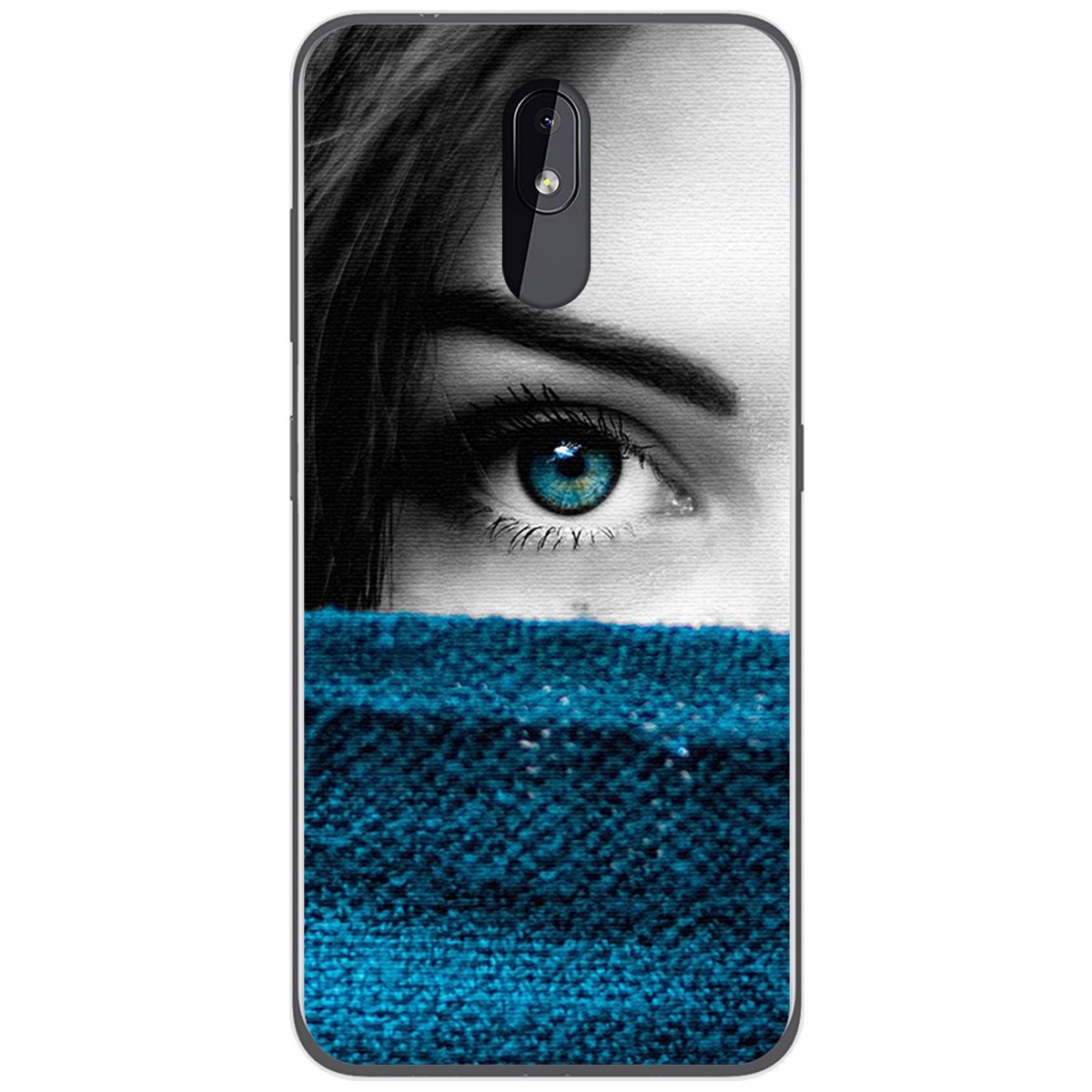 Funda Gel Tpu para Nokia 3.2 diseño Ojo Dibujos