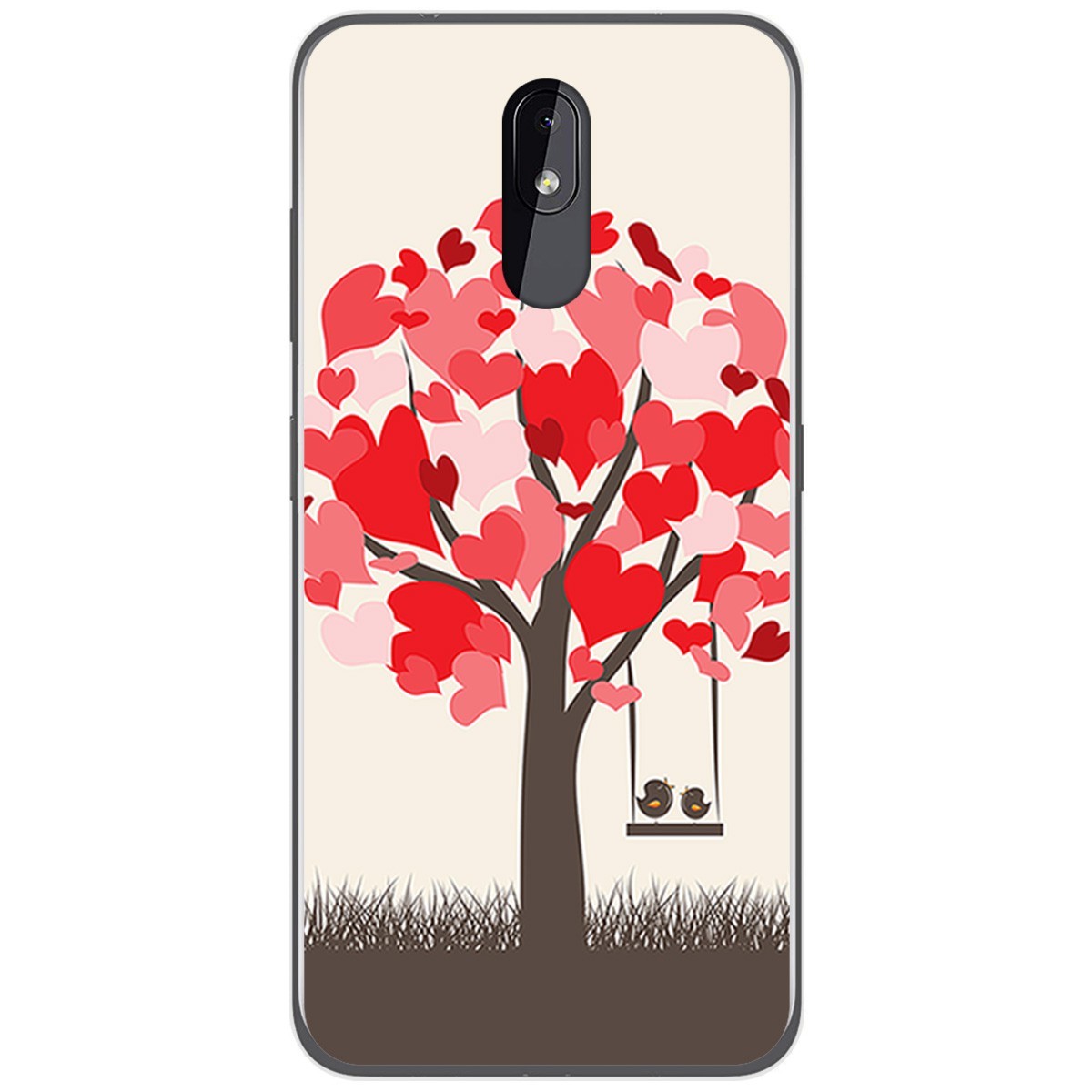 Funda Gel Tpu para Nokia 3.2 diseño Pajaritos Dibujos