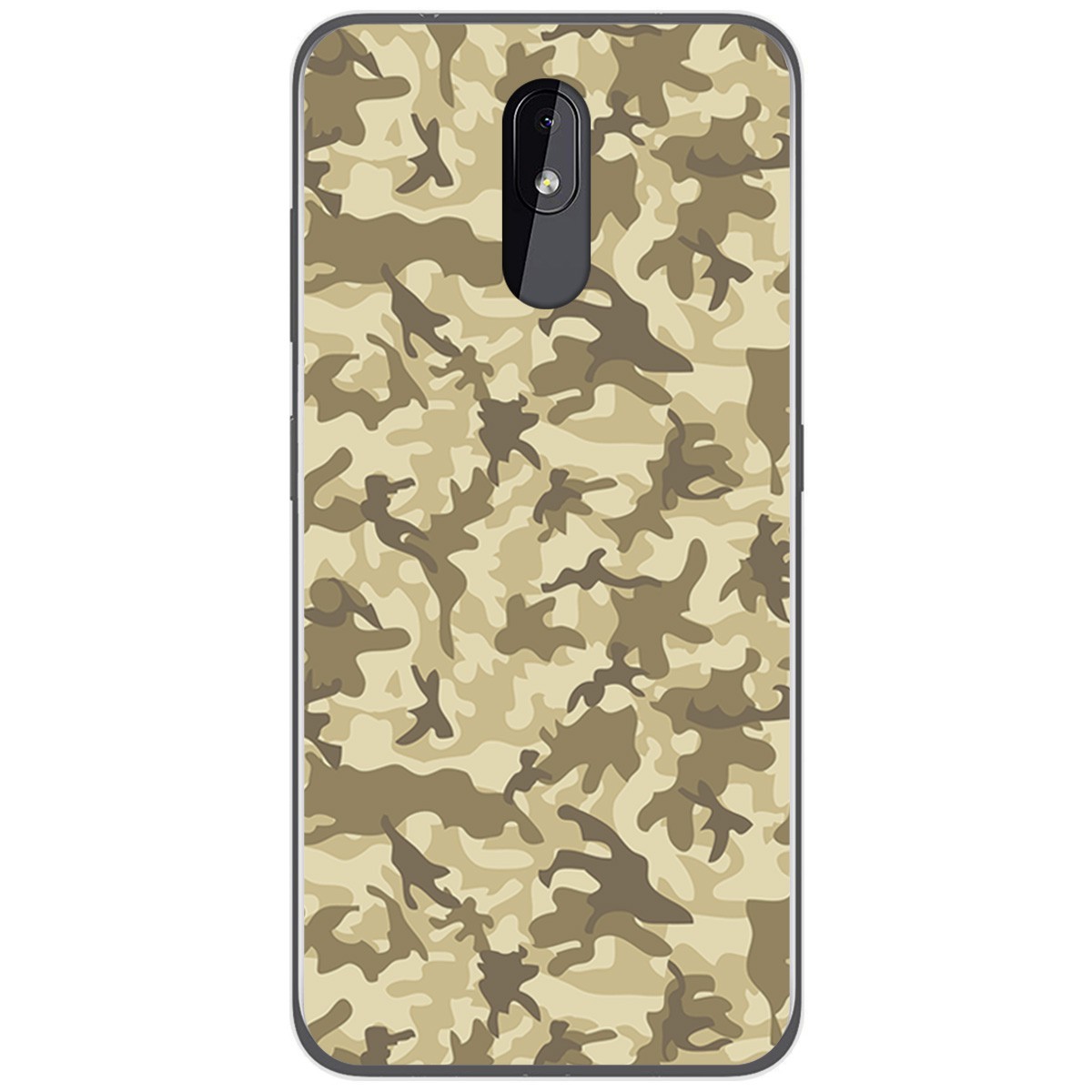 Funda Gel Tpu para Nokia 3.2 diseño Sand Camuflaje Dibujos
