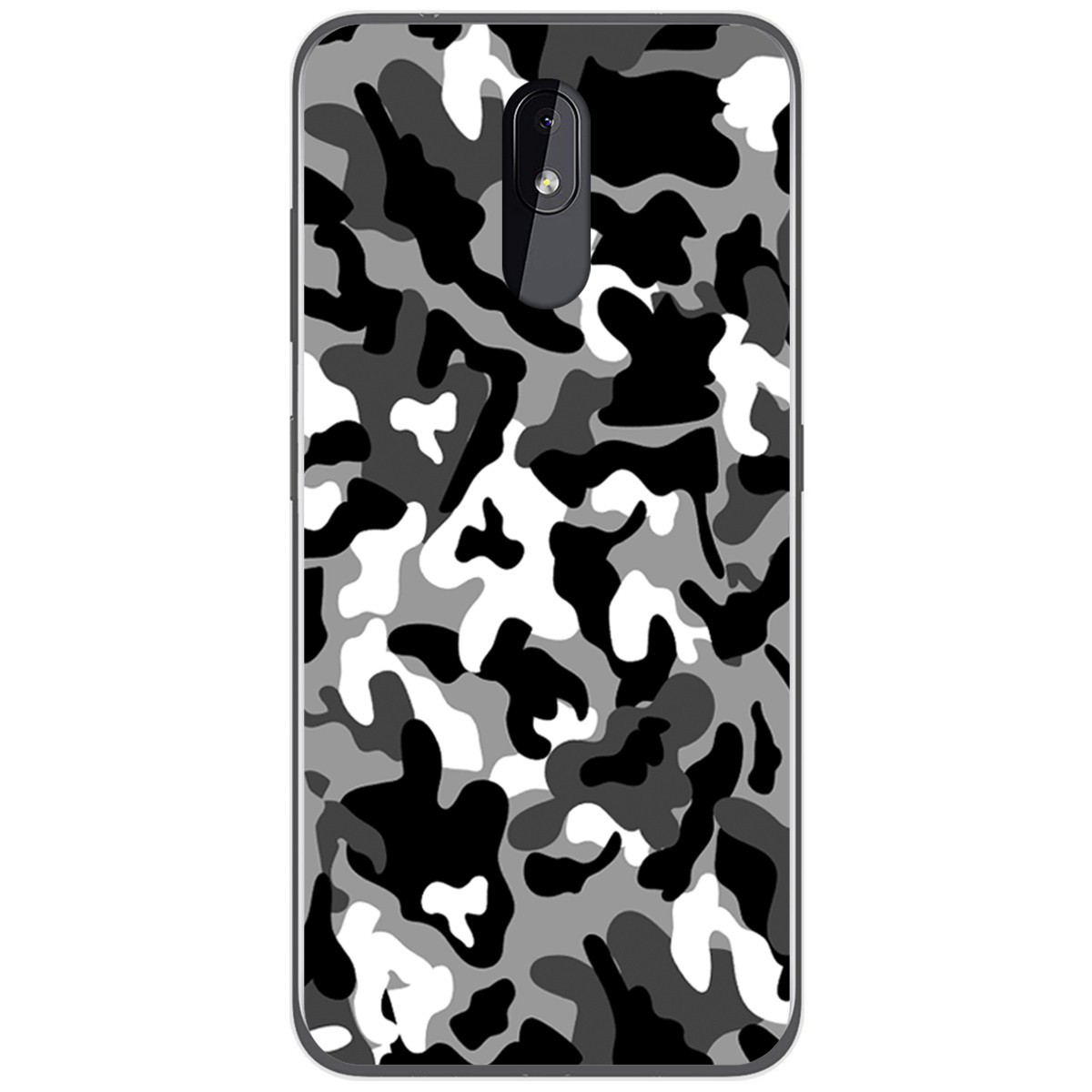 Funda Gel Tpu para Nokia 3.2 diseño Snow Camuflaje Dibujos