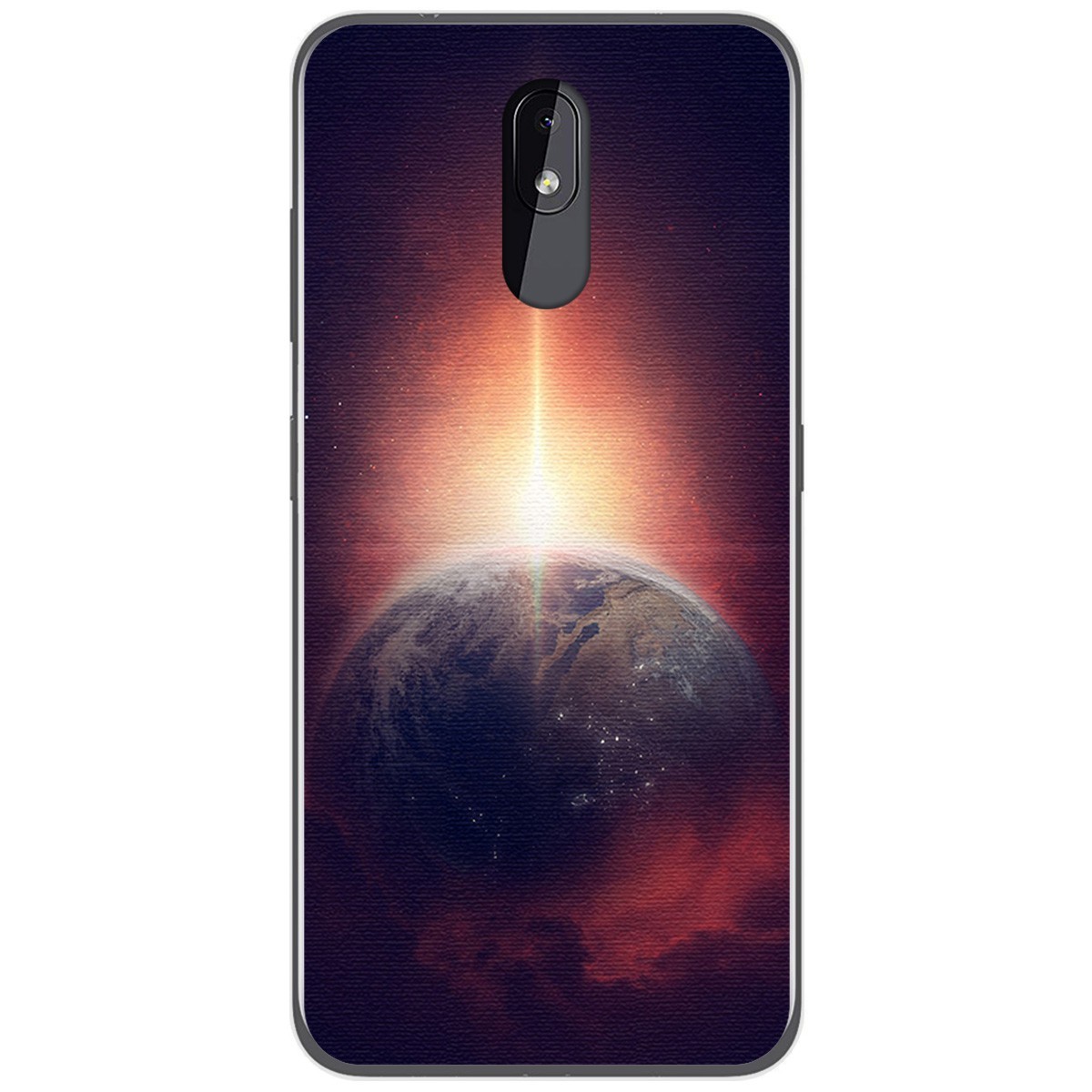 Funda Gel Tpu para Nokia 3.2 diseño Tierra Dibujos