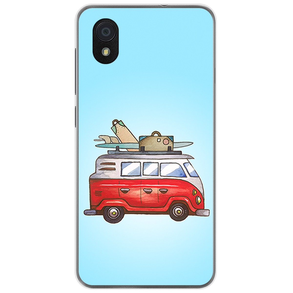 Funda Gel Tpu para Zte Blade A3 (2019) / L8 diseño Furgoneta Dibujos