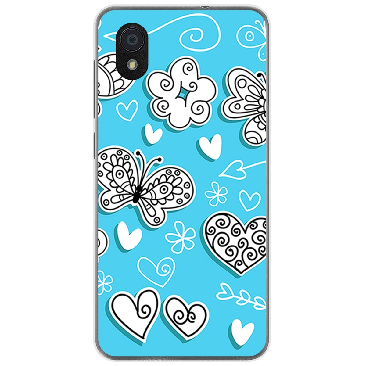 Funda Gel Tpu para Zte Blade A3 (2019) / L8 diseño Mariposas Dibujos