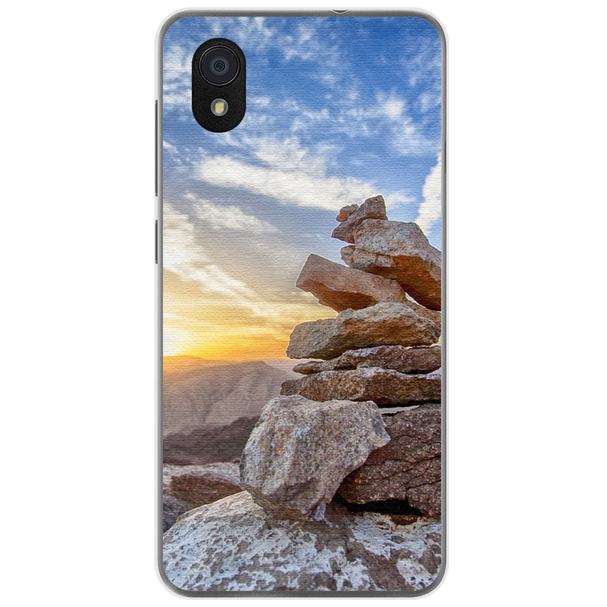 Funda Gel Tpu para Zte Blade A3 (2019) / L8 diseño Sunset Dibujos
