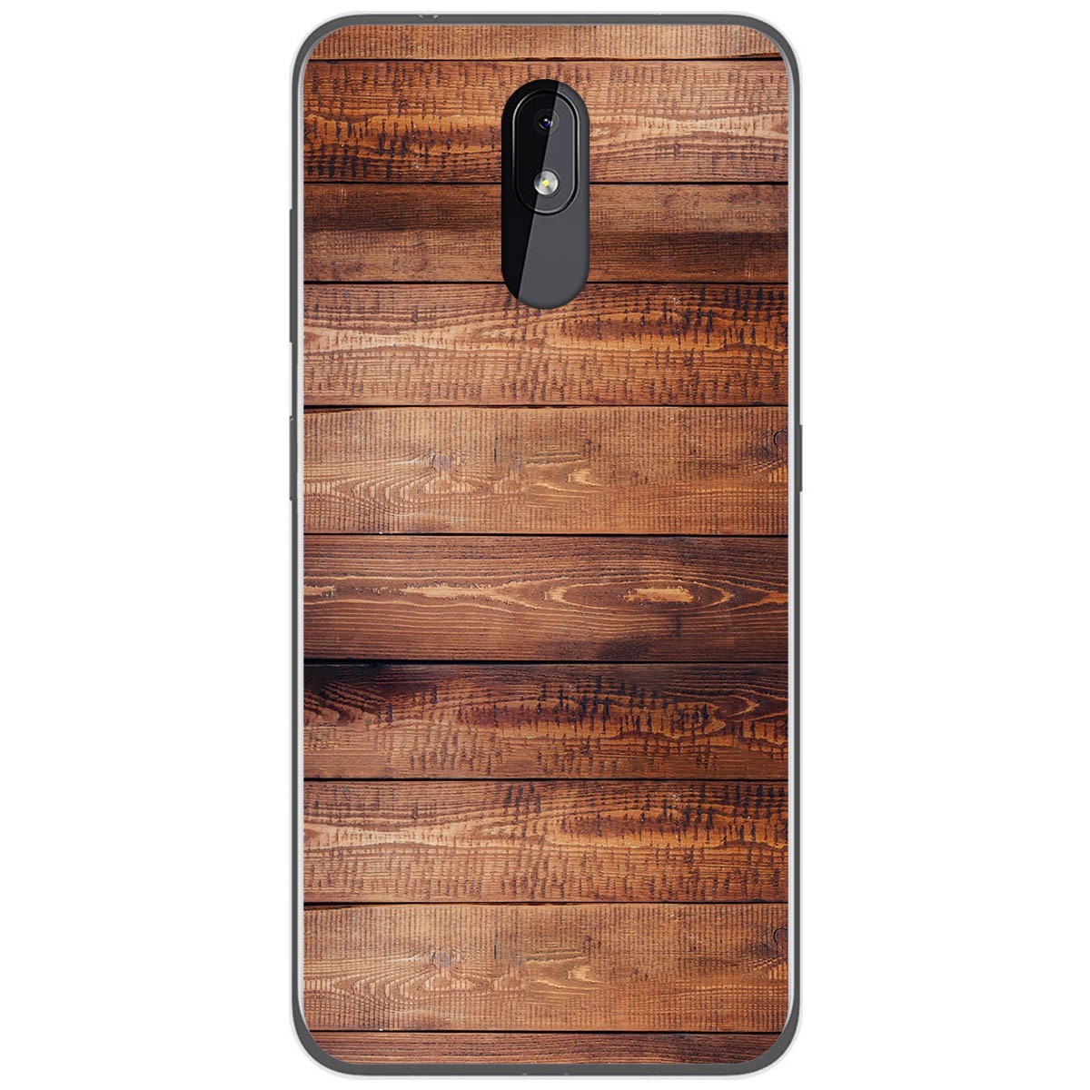 Funda Gel Tpu para Nokia 3.2 diseño Madera 02 Dibujos