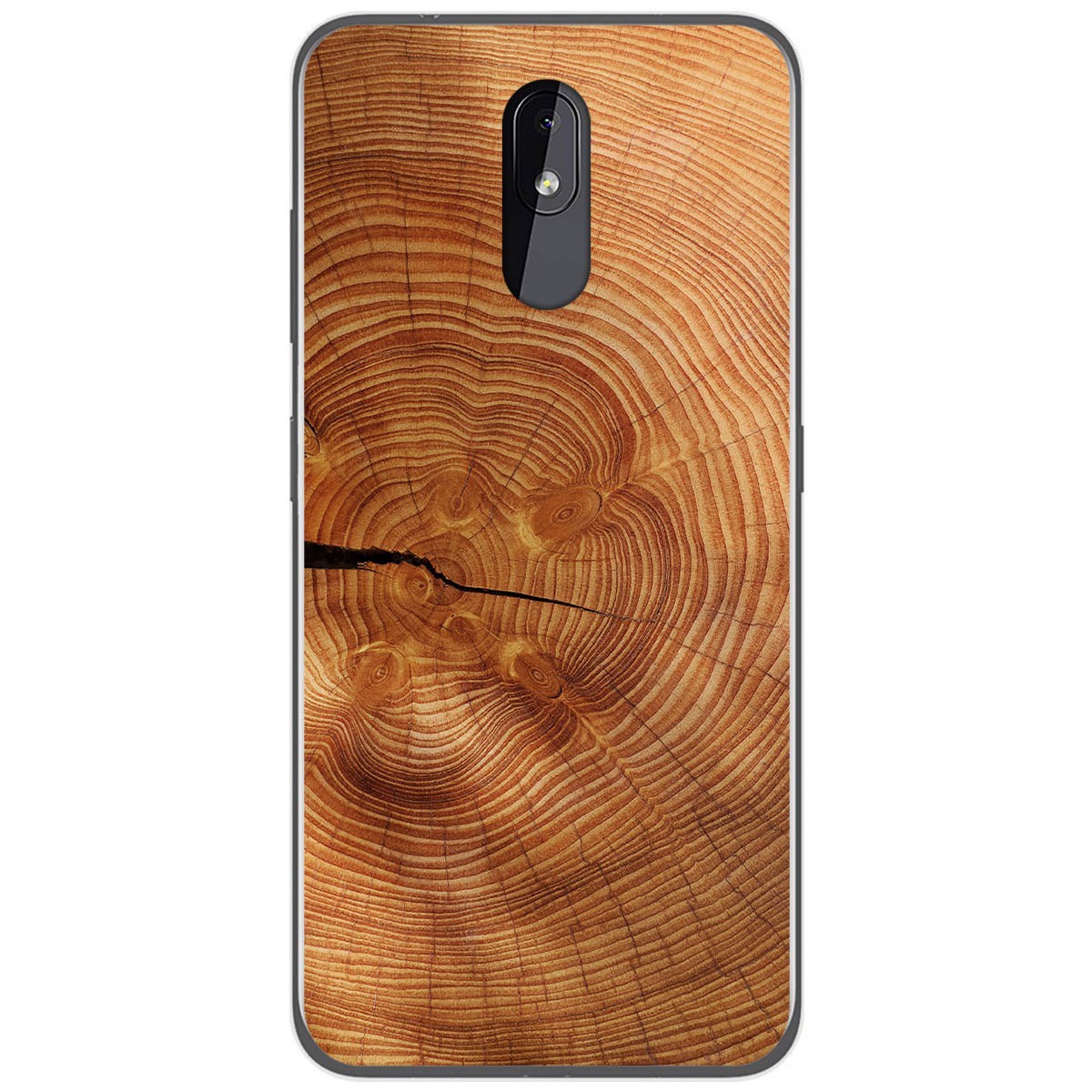 Funda Gel Tpu para Nokia 3.2 diseño Madera 04 Dibujos