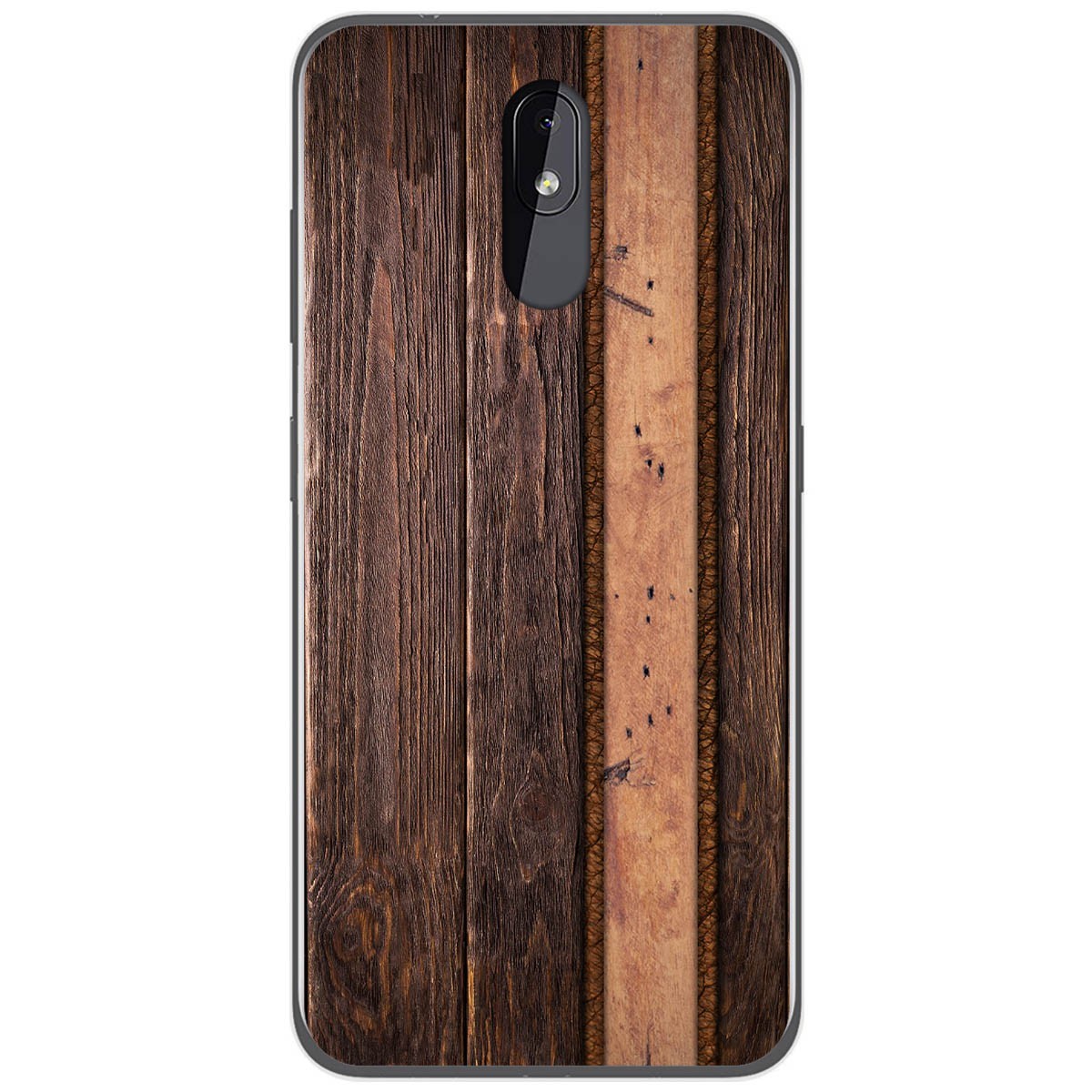 Funda Gel Tpu para Nokia 3.2 diseño Madera 05 Dibujos