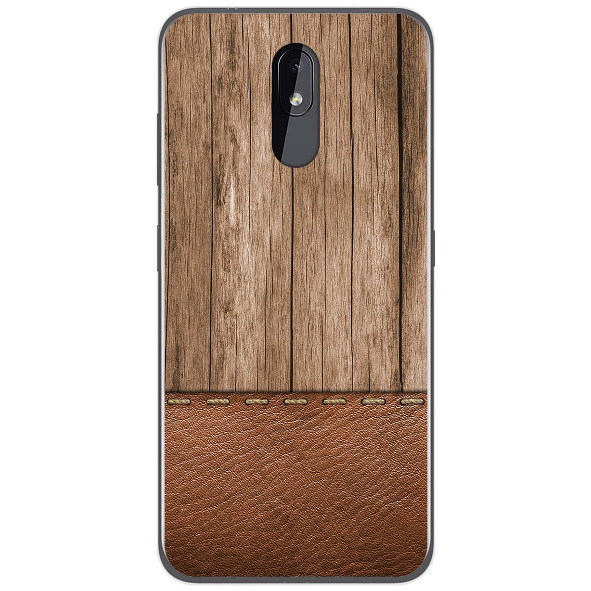 Funda Gel Tpu para Nokia 3.2 diseño Madera 09 Dibujos