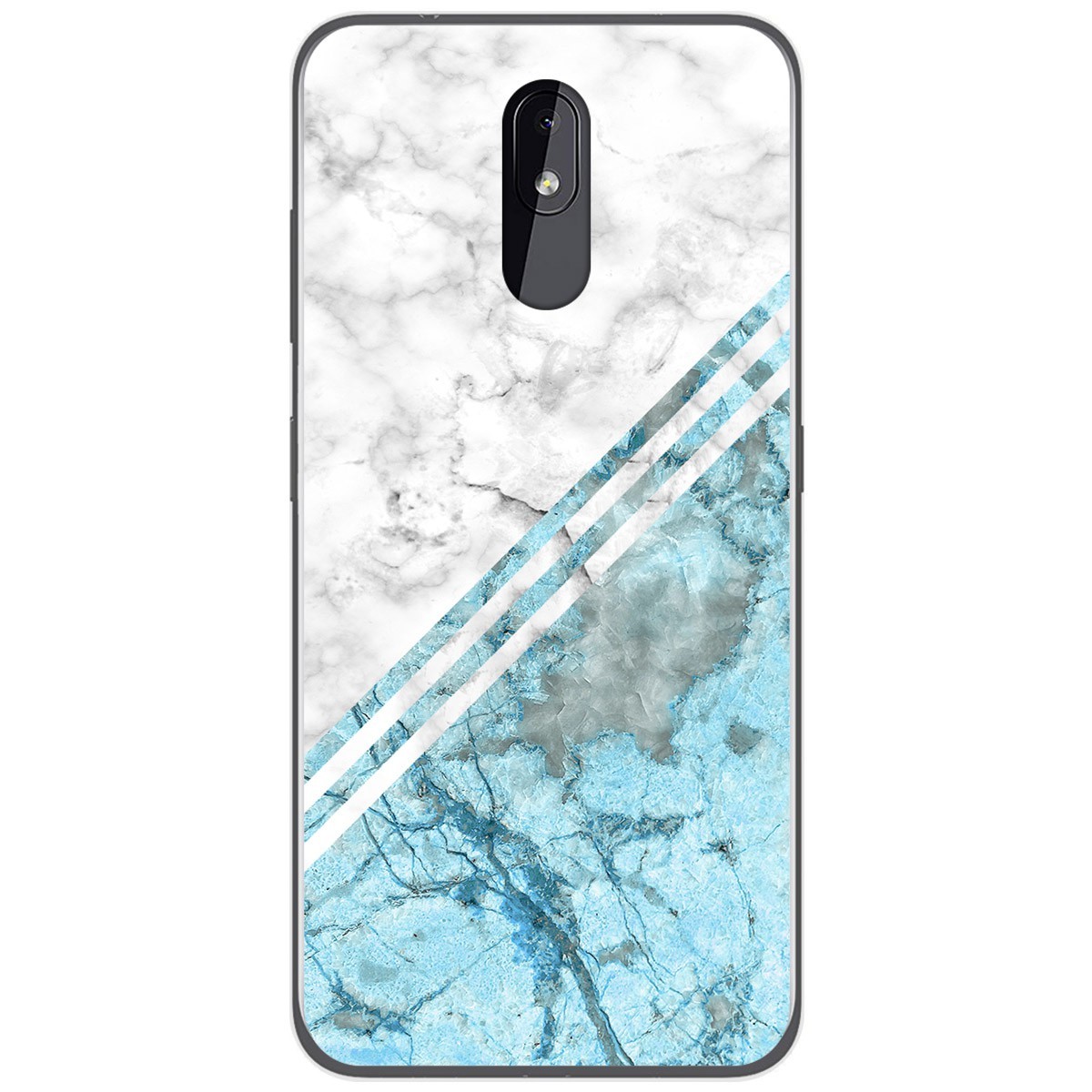 Funda Gel Tpu para Nokia 3.2 diseño Mármol 02 Dibujos