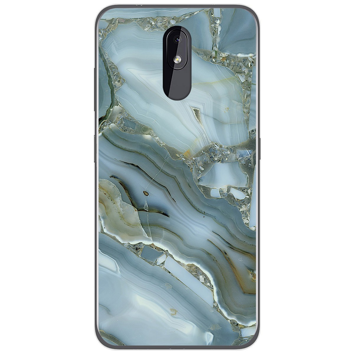 Funda Gel Tpu para Nokia 3.2 diseño Mármol 09 Dibujos