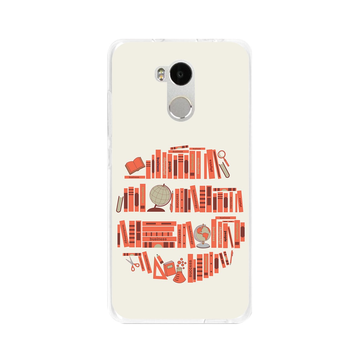 Funda Gel Tpu para Xiaomi Redmi 4 Pro Diseño Mundo-Libro Dibujos