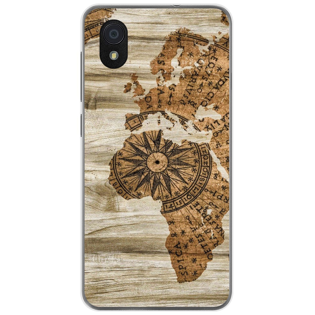 Funda Gel Tpu para Zte Blade A3 (2019) / L8 diseño Madera 07 Dibujos
