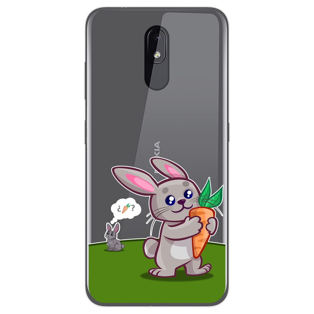 Funda Gel Transparente para Nokia 3.2 diseño Conejo Dibujos