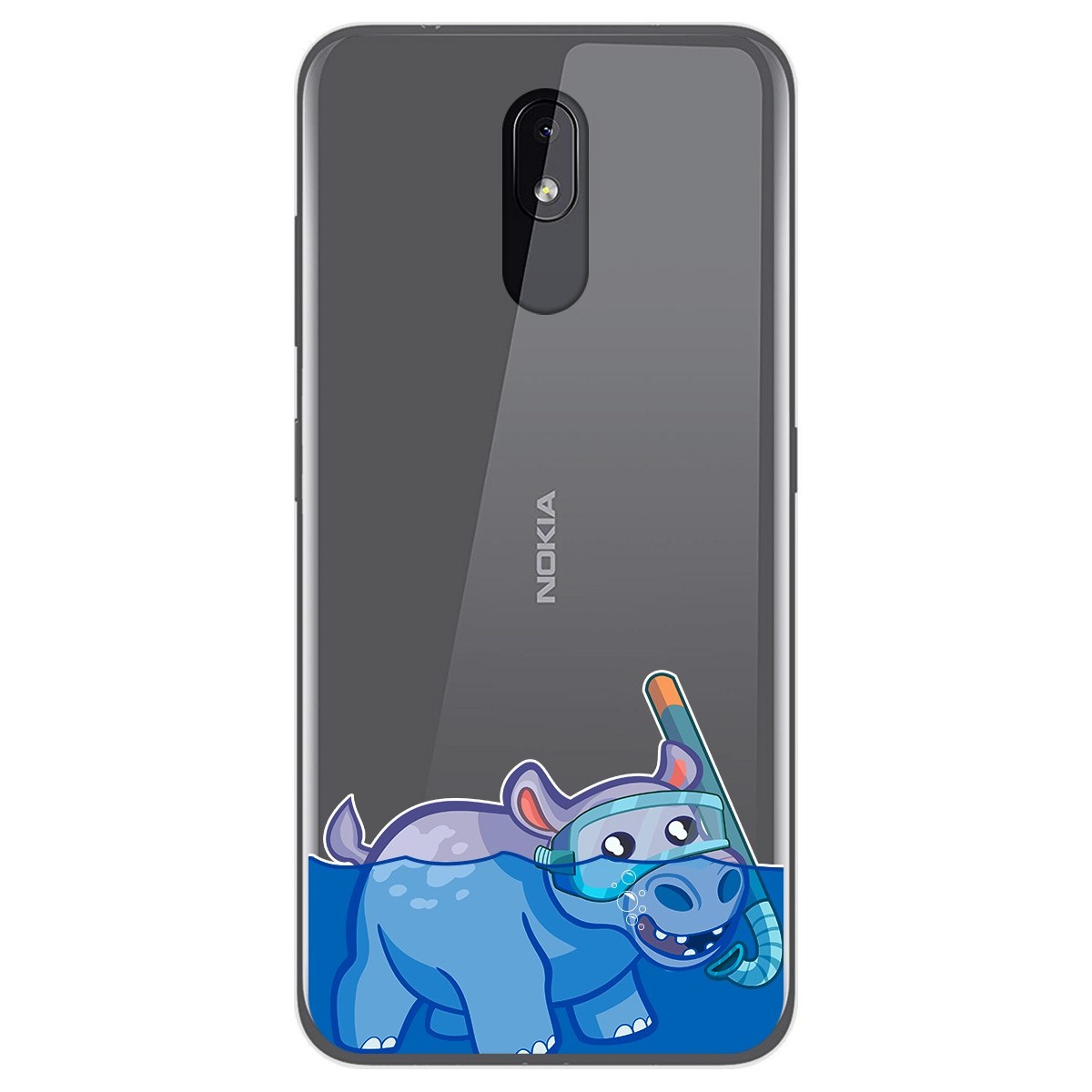 Funda Gel Transparente para Nokia 3.2 diseño Hipo Dibujos