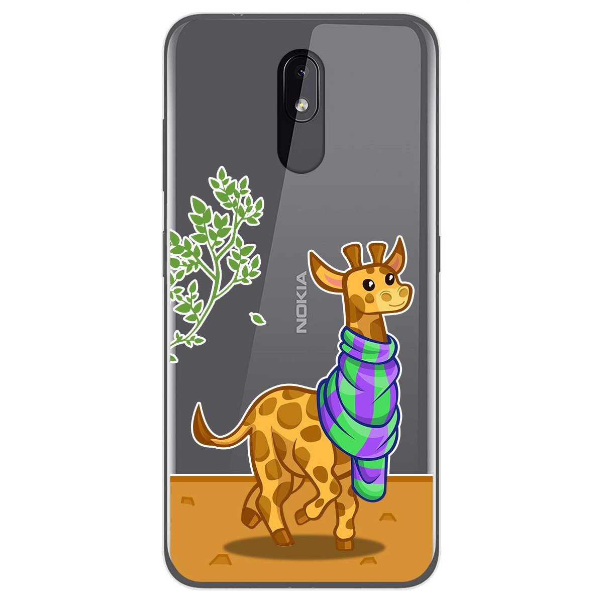 Funda Gel Transparente para Nokia 3.2 diseño Jirafa Dibujos