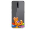 Funda Gel Transparente para Nokia 3.2 diseño Leopardo Dibujos