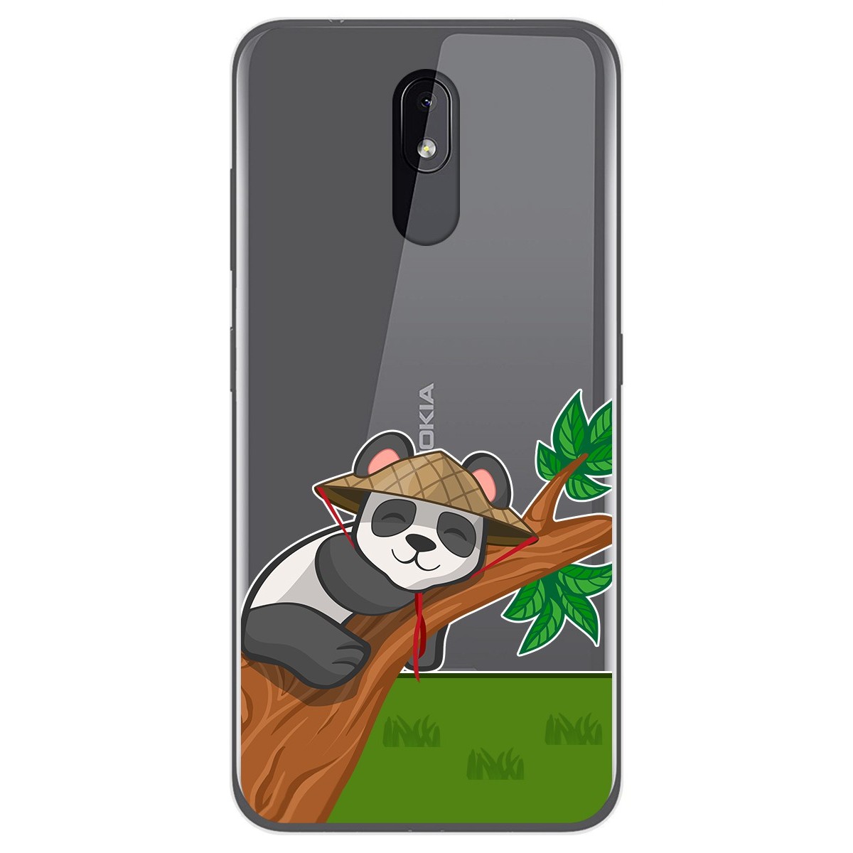 Funda Gel Transparente para Nokia 3.2 diseño Panda Dibujos