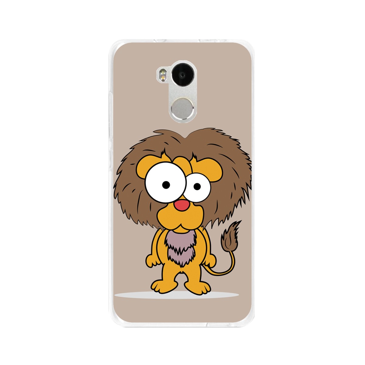 Funda Gel Tpu para Xiaomi Redmi 4 Pro Diseño Leon Dibujos