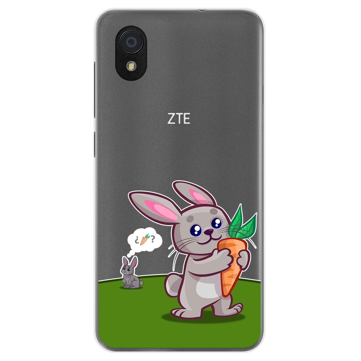 Funda Gel Transparente para Zte Blade A3 (2019) / L8 diseño Conejo Dibujos