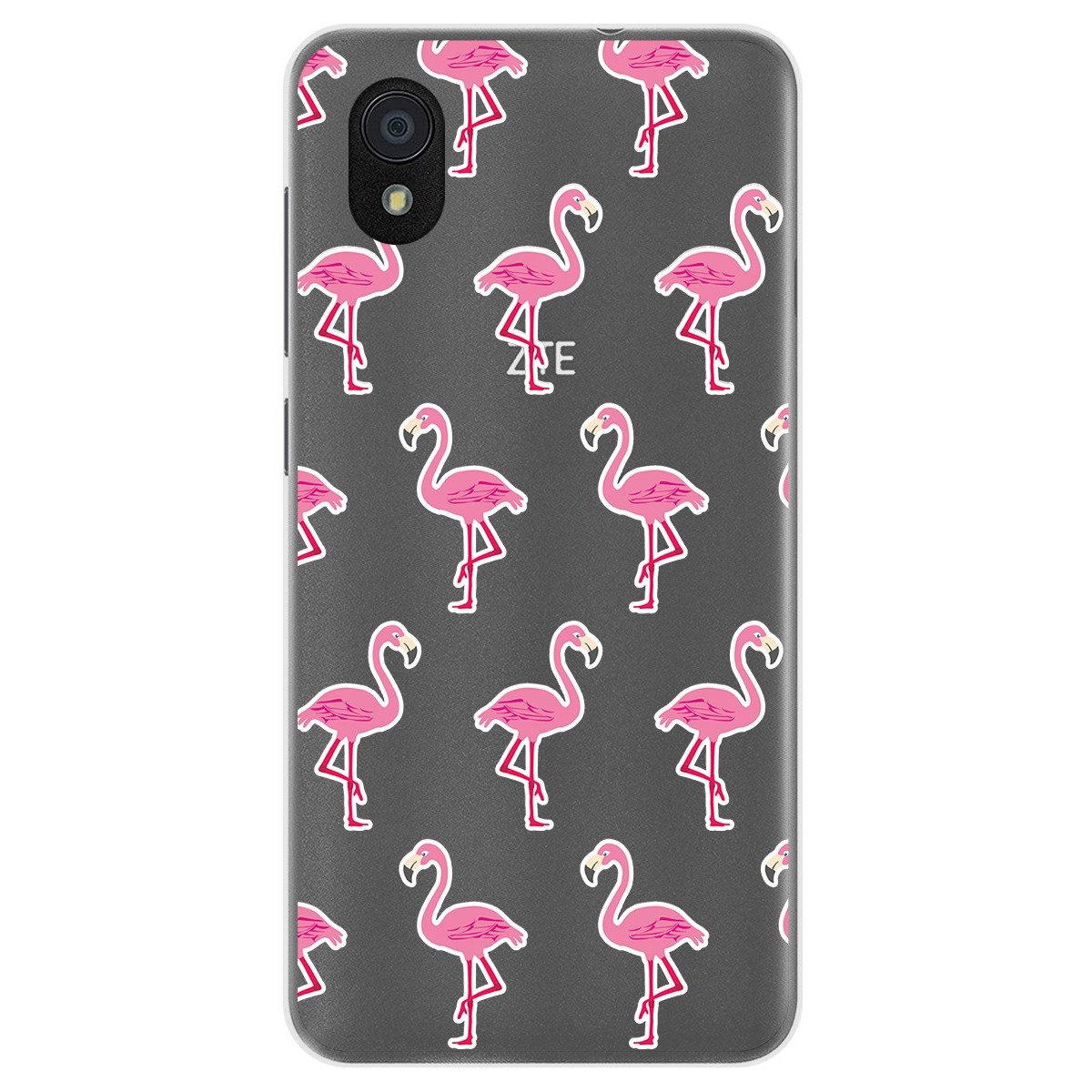 Funda Gel Transparente para Zte Blade A3 (2019) / L8 diseño Flamenco Dibujos