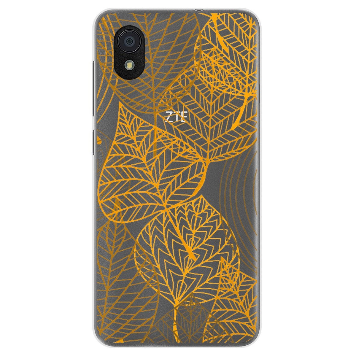 Funda Gel Transparente para Zte Blade A3 (2019) / L8 diseño Hojas Dibujos