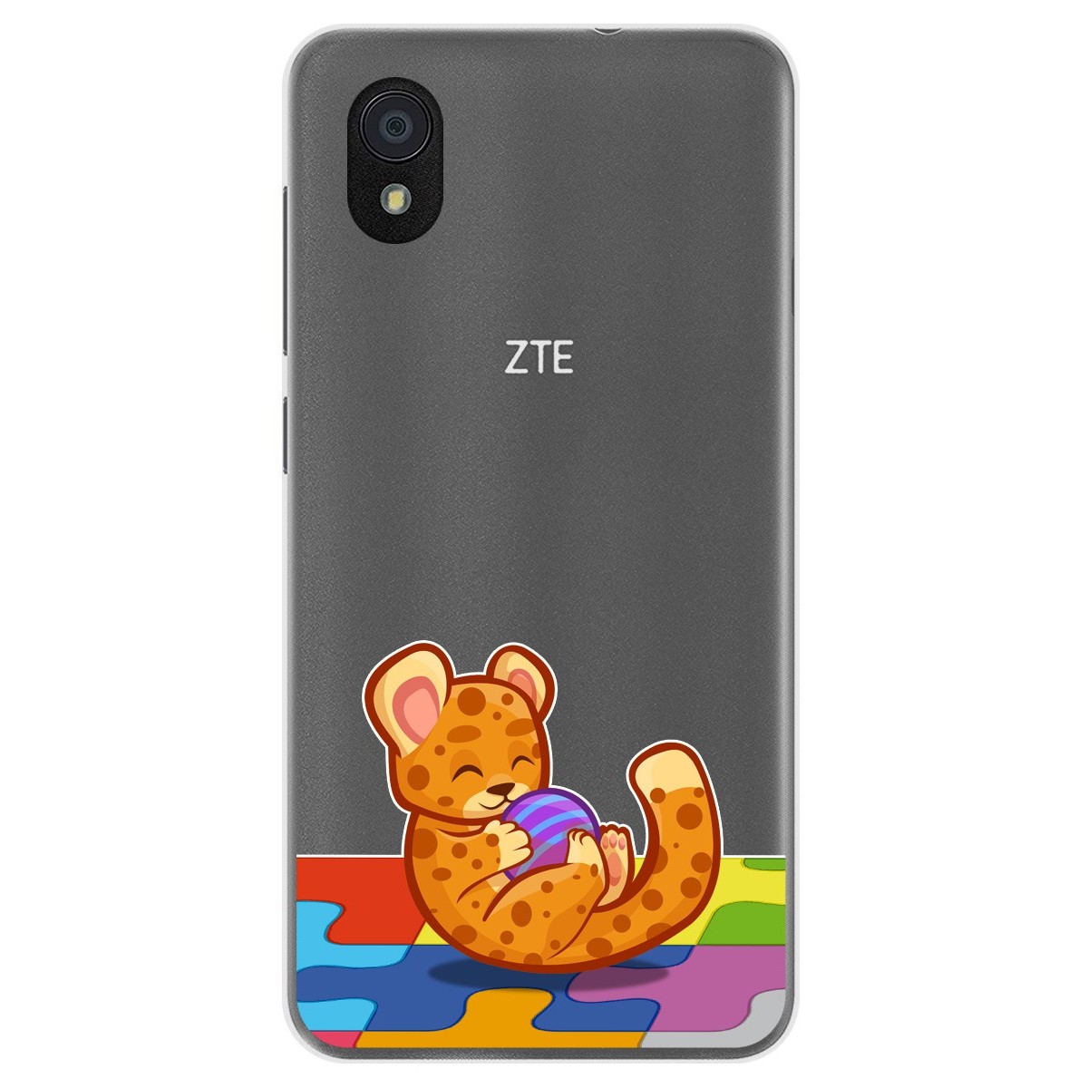 Funda Gel Transparente para Zte Blade A3 (2019) / L8 diseño Leopardo Dibujos