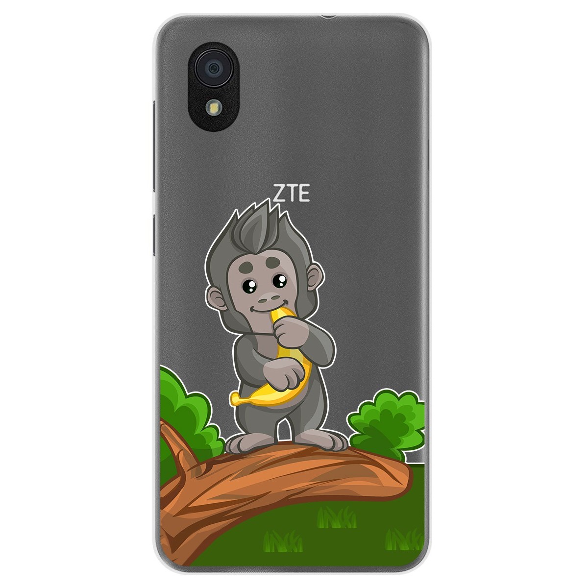 Funda Gel Transparente para Zte Blade A3 (2019) / L8 diseño Mono Dibujos